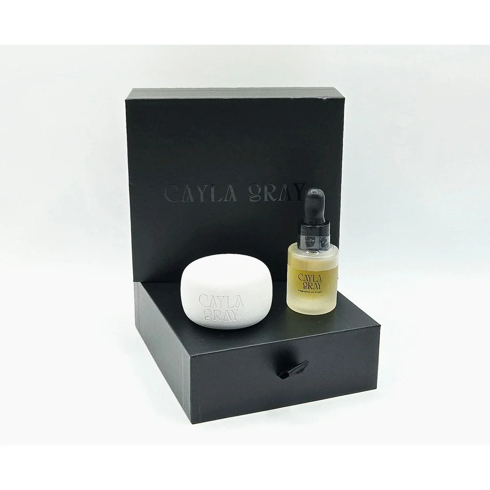 Cayla Gray Scentstones Fragrance Oil Drops Cozy Set OS